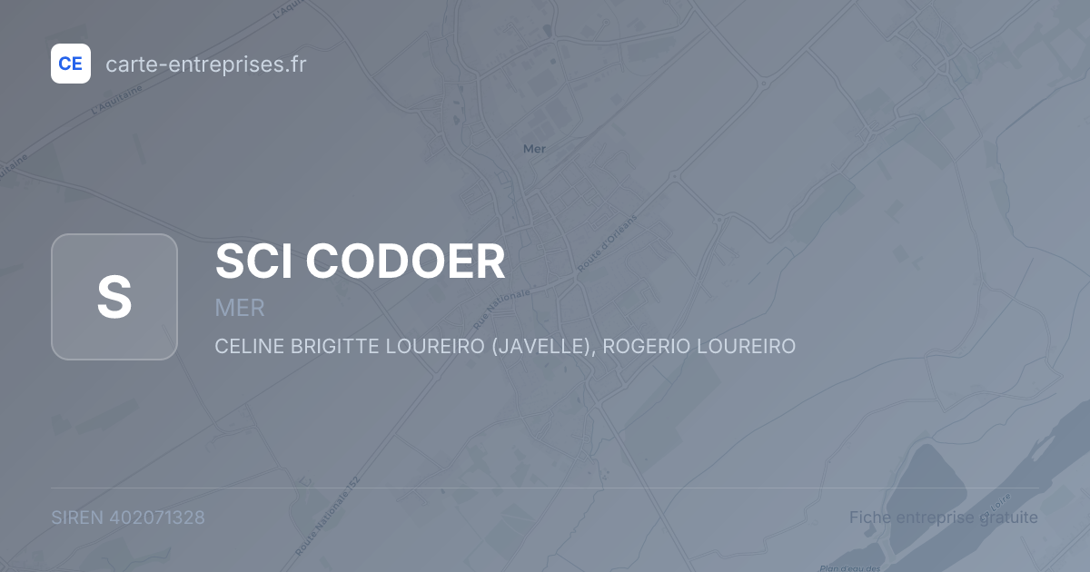SCI CODOER — 402071328 — fiche entreprise