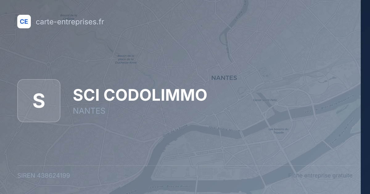 SCI CODOLIMMO — 438624199 — fiche entreprise