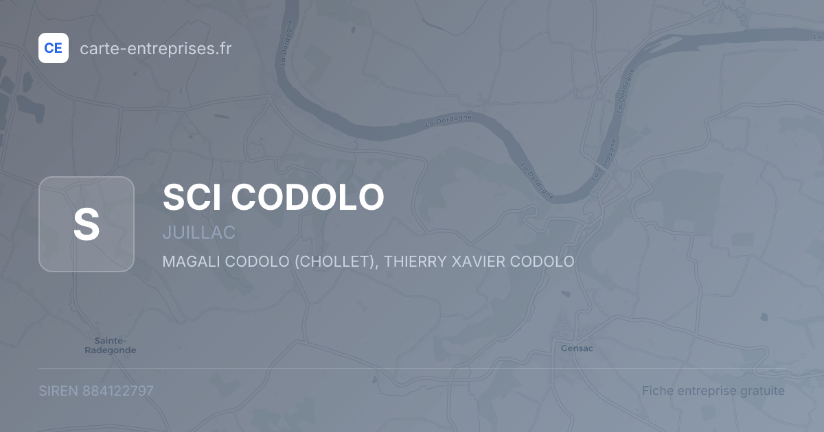 SCI CODOLO — 884122797 — fiche entreprise