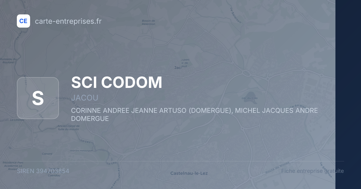 SCI CODOM — 394703854 — fiche entreprise