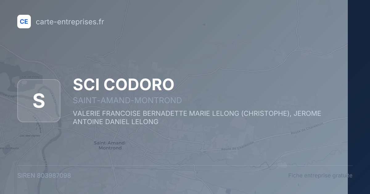 SCI CODORO — 803987098 — fiche entreprise