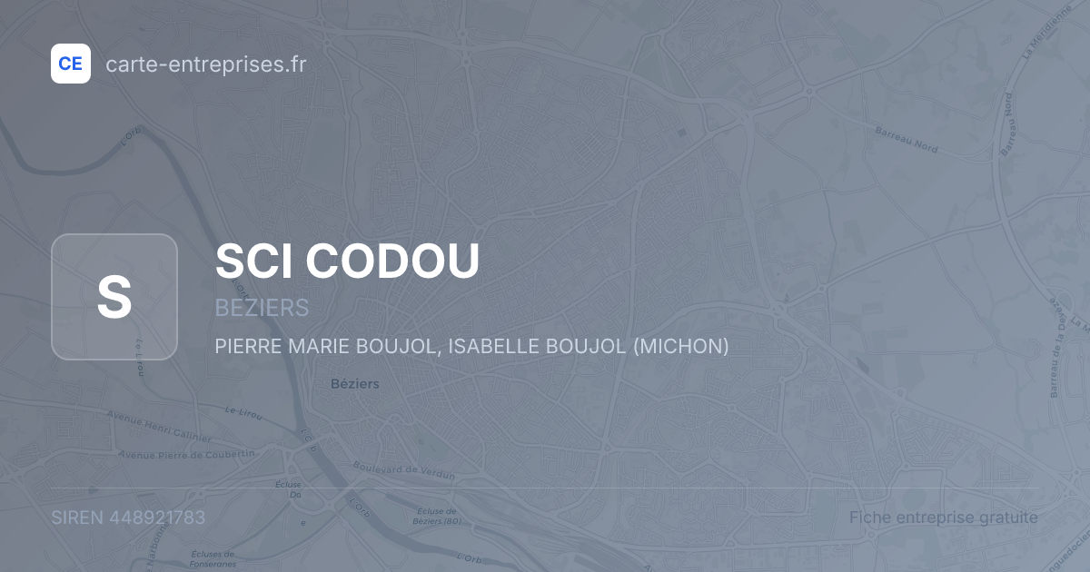 SCI CODOU — 448921783 — fiche entreprise