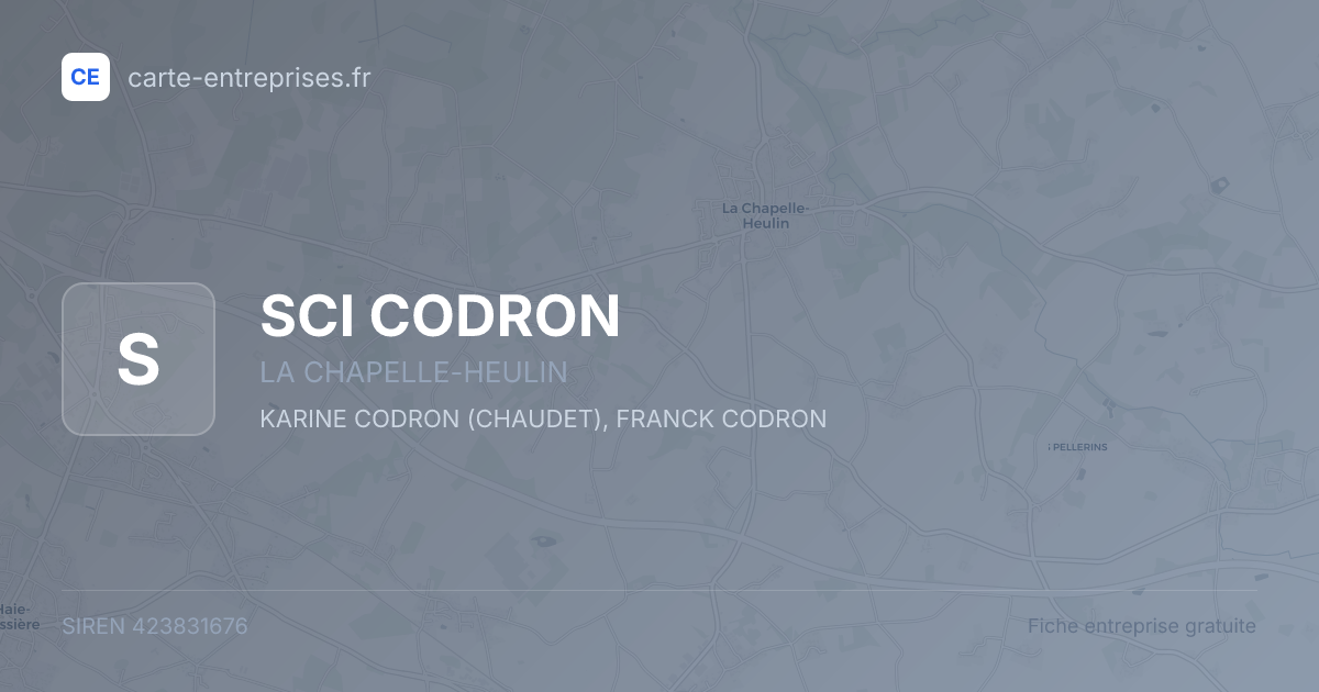 SCI CODRON — 423831676 — fiche entreprise