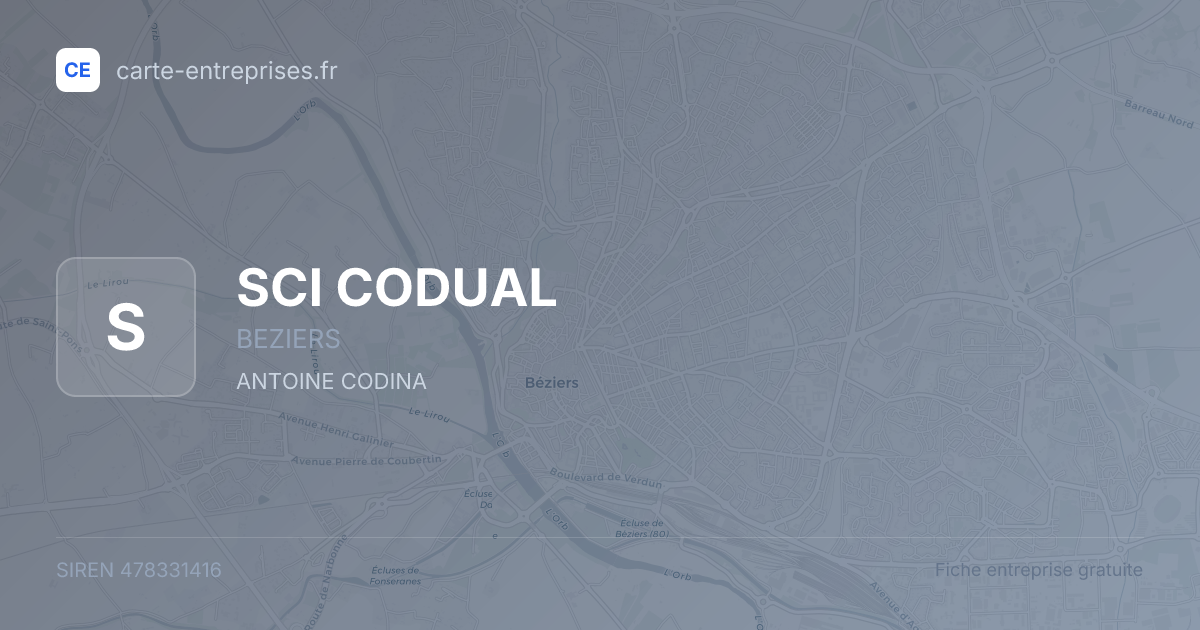 SCI CODUAL — 478331416 — fiche entreprise
