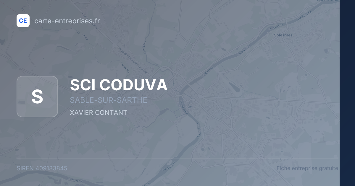 SCI CODUVA — 409183845 — fiche entreprise