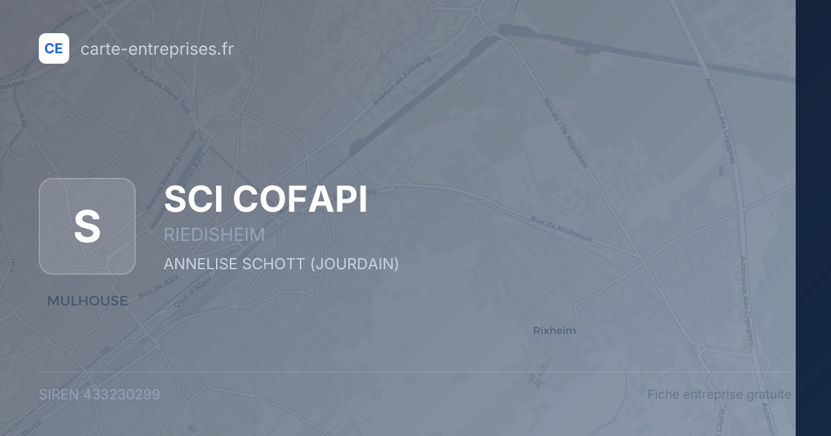 SCI COFAPI — 433230299 — fiche entreprise