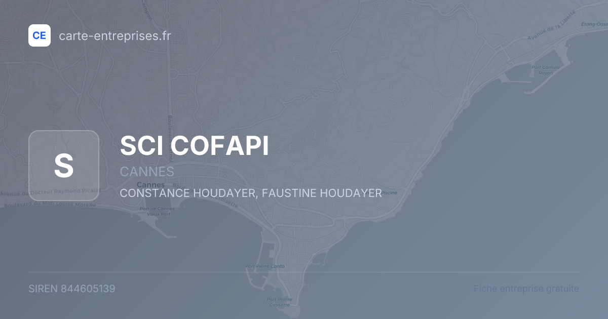 SCI COFAPI — 844605139 — fiche entreprise