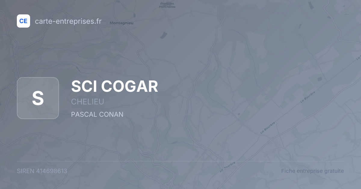 SCI COGAR — 414698613 — fiche entreprise