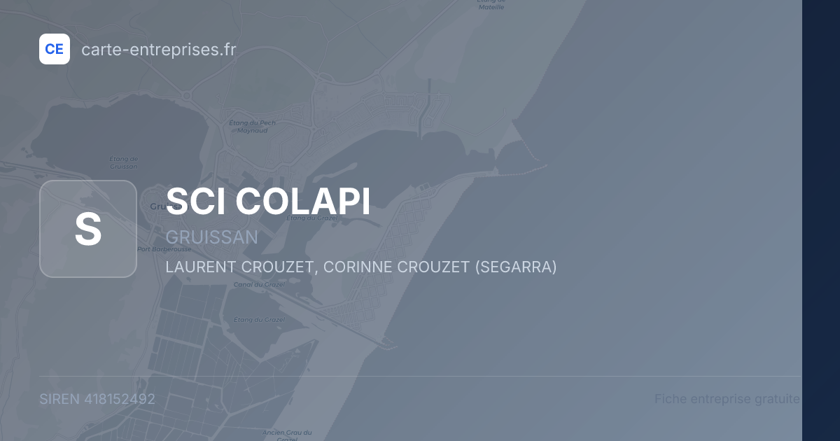 SCI COLAPI — 418152492 — fiche entreprise