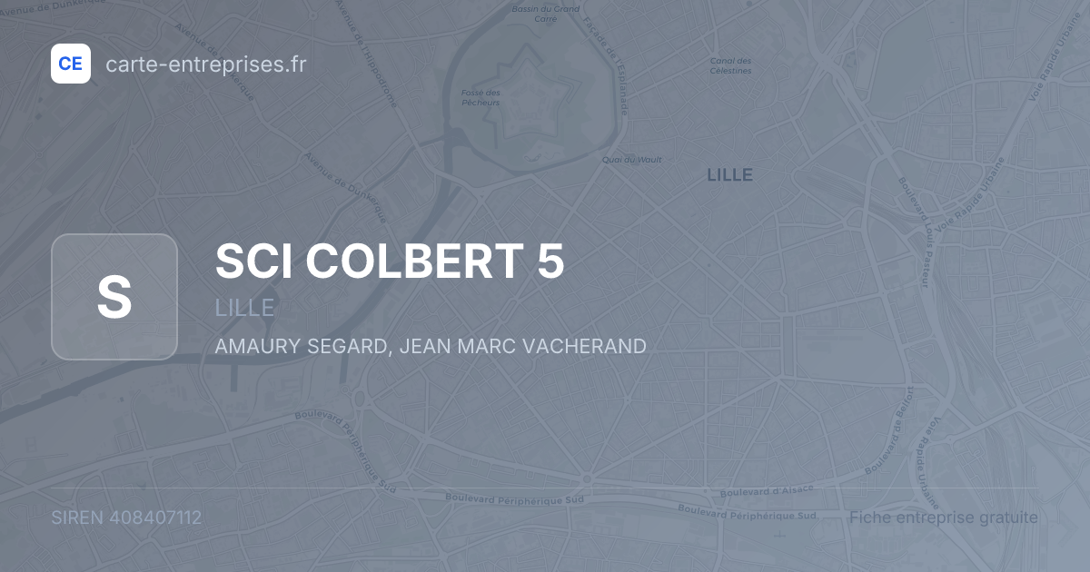 SCI COLBERT 5 — 408407112 — fiche entreprise