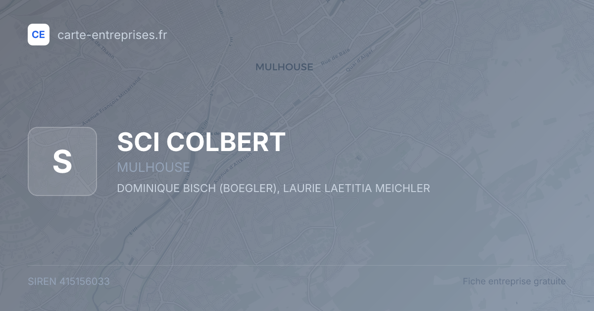 SCI COLBERT — 415156033 — fiche entreprise