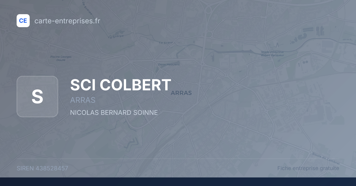 SCI COLBERT — 438528457 — fiche entreprise
