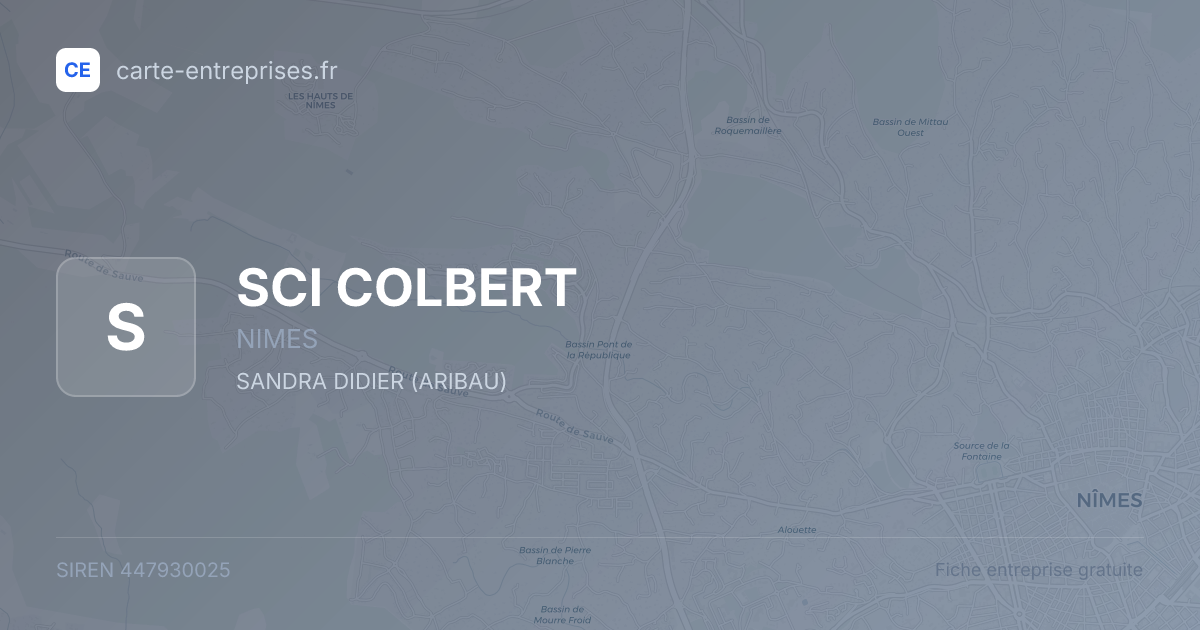 SCI COLBERT — 447930025 — fiche entreprise