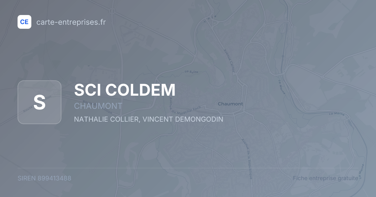 SCI COLDEM — 899413488 — fiche entreprise