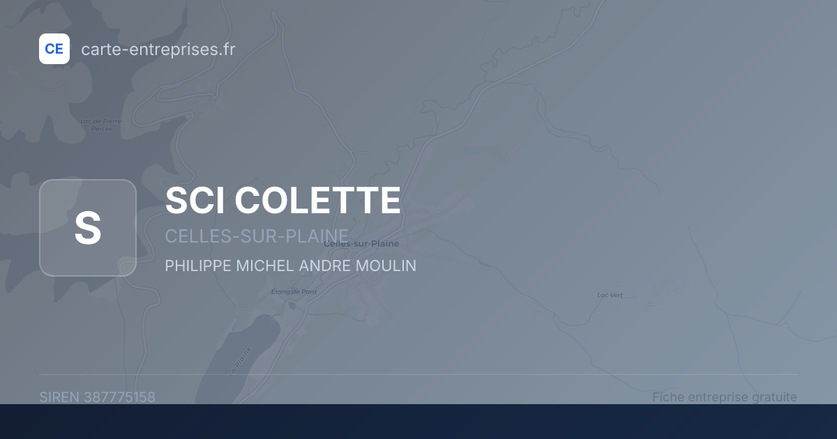 SCI COLETTE — 387775158 — fiche entreprise