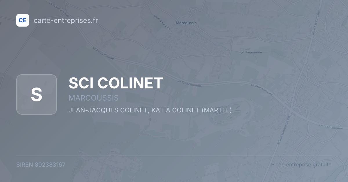 SCI COLINET — 892383167 — fiche entreprise