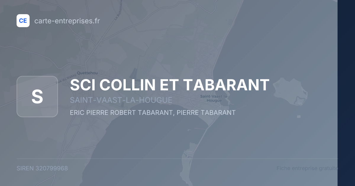 SCI COLLIN ET TABARANT — 320799968 — fiche entreprise