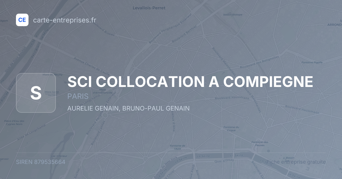 SCI COLLOCATION A COMPIEGNE — 879535664 — fiche entreprise