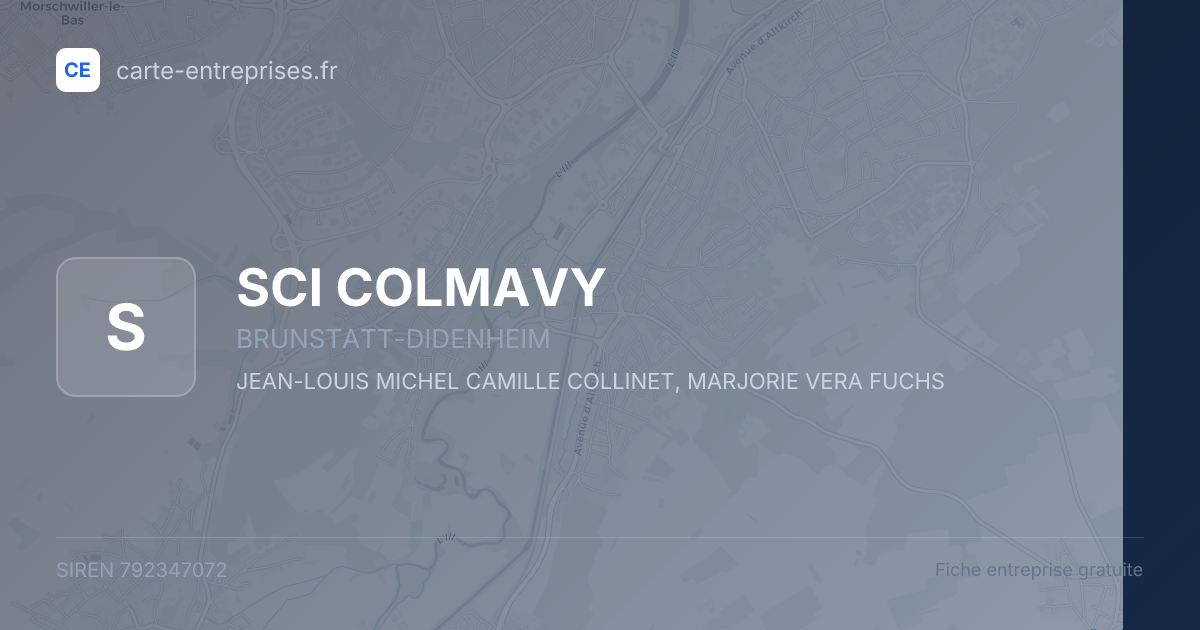 SCI COLMAVY — 792347072 — fiche entreprise
