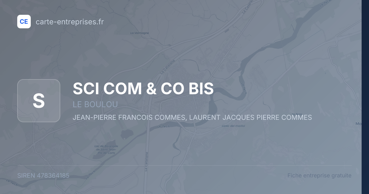SCI COM & CO BIS — 478364185 — fiche entreprise