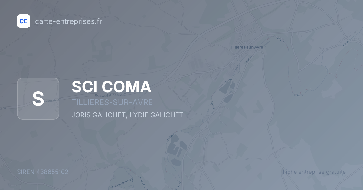 SCI COMA — 438655102 — fiche entreprise