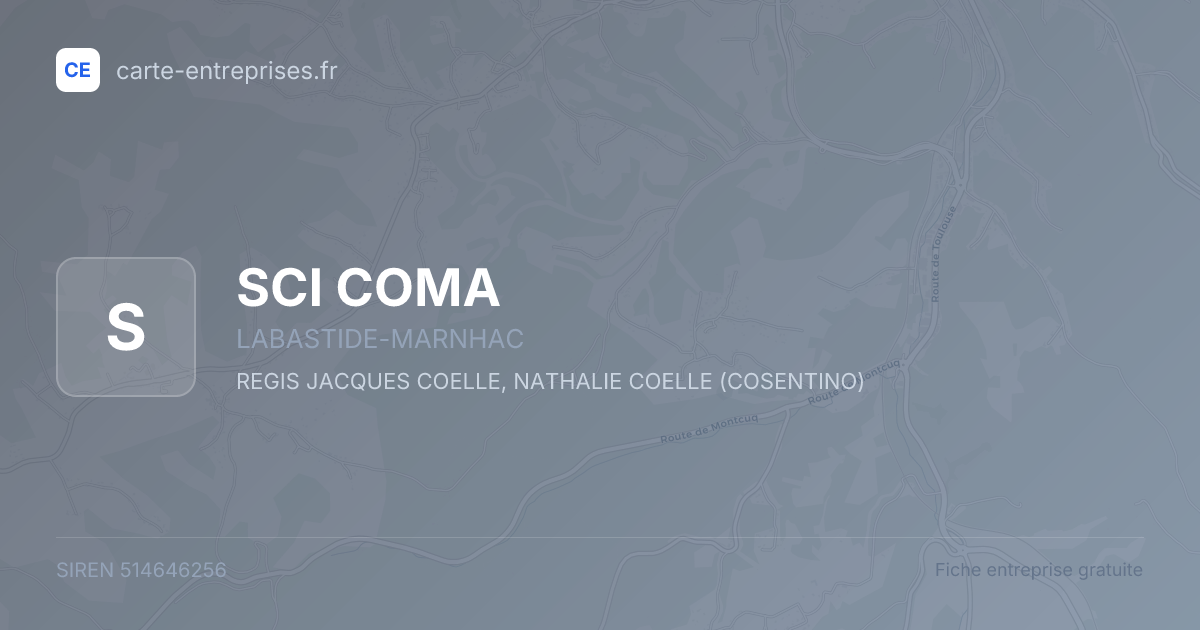 SCI COMA — 514646256 — fiche entreprise