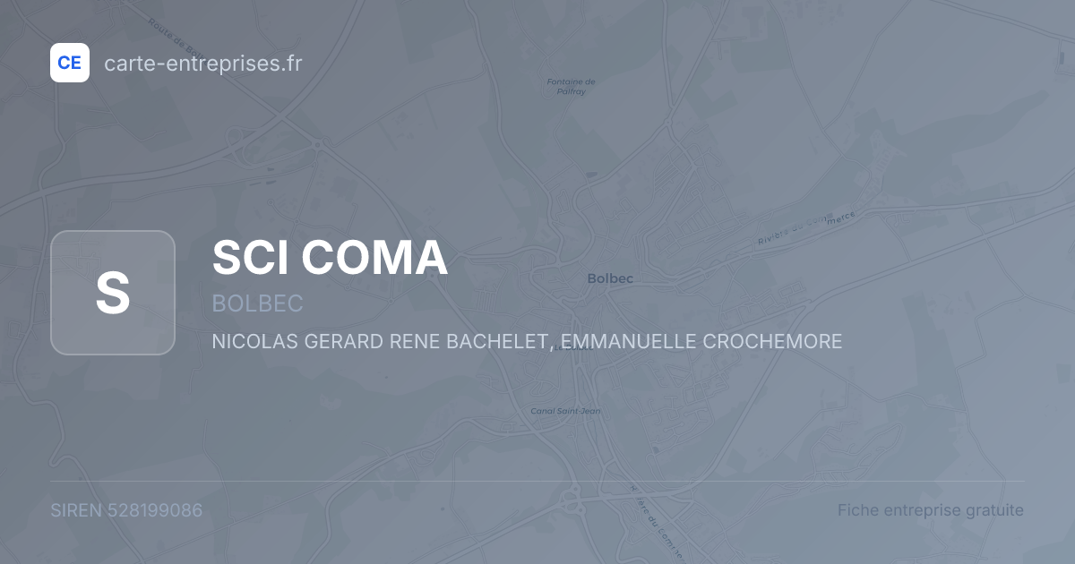 SCI COMA — 528199086 — fiche entreprise