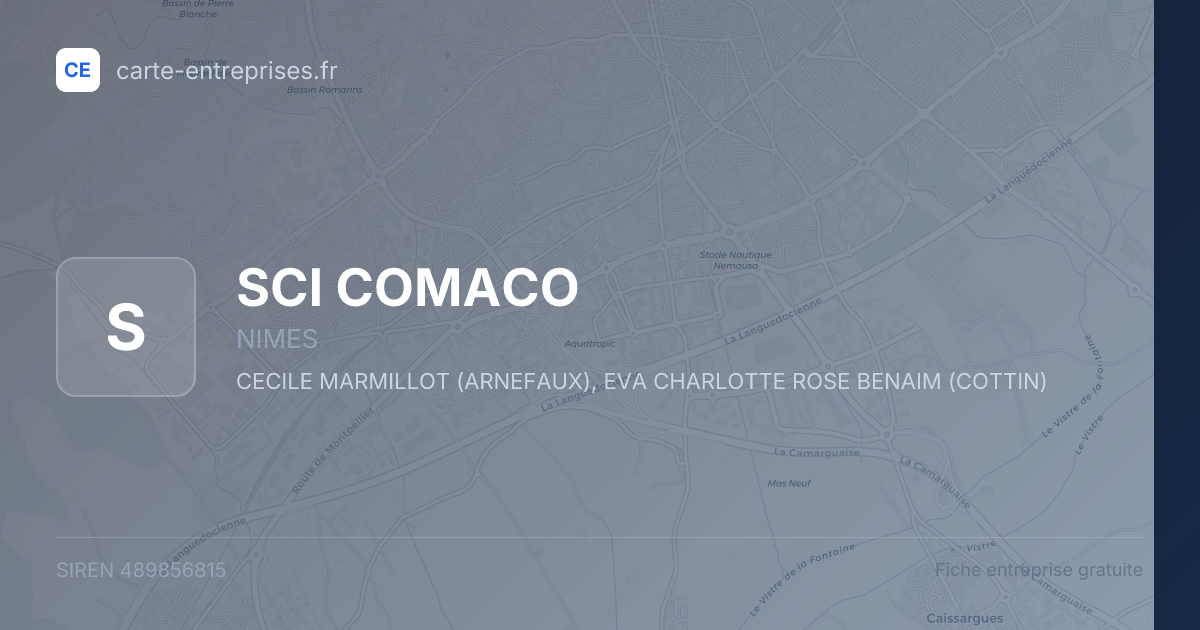 SCI COMACO — 489856815 — fiche entreprise
