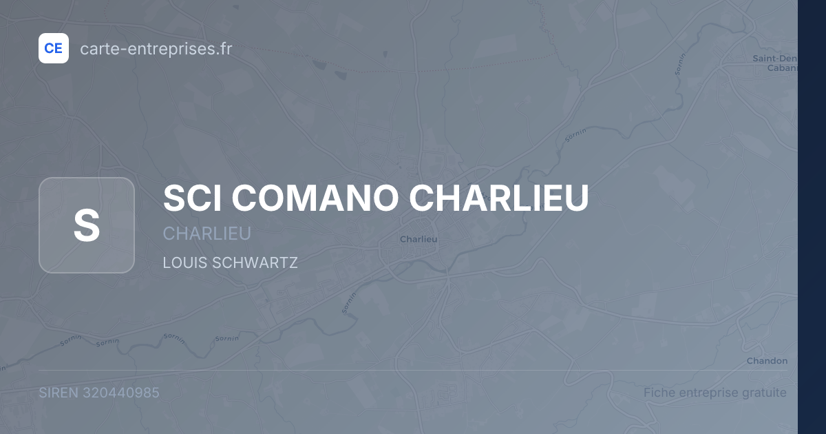SCI COMANO CHARLIEU — 320440985 — fiche entreprise