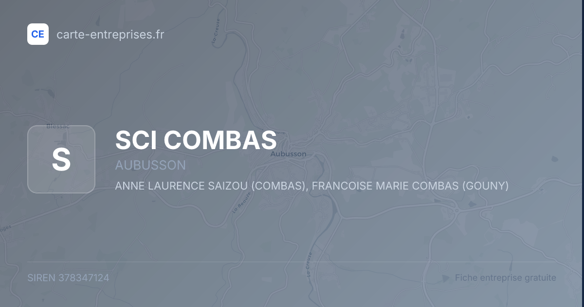 SCI COMBAS — 378347124 — fiche entreprise