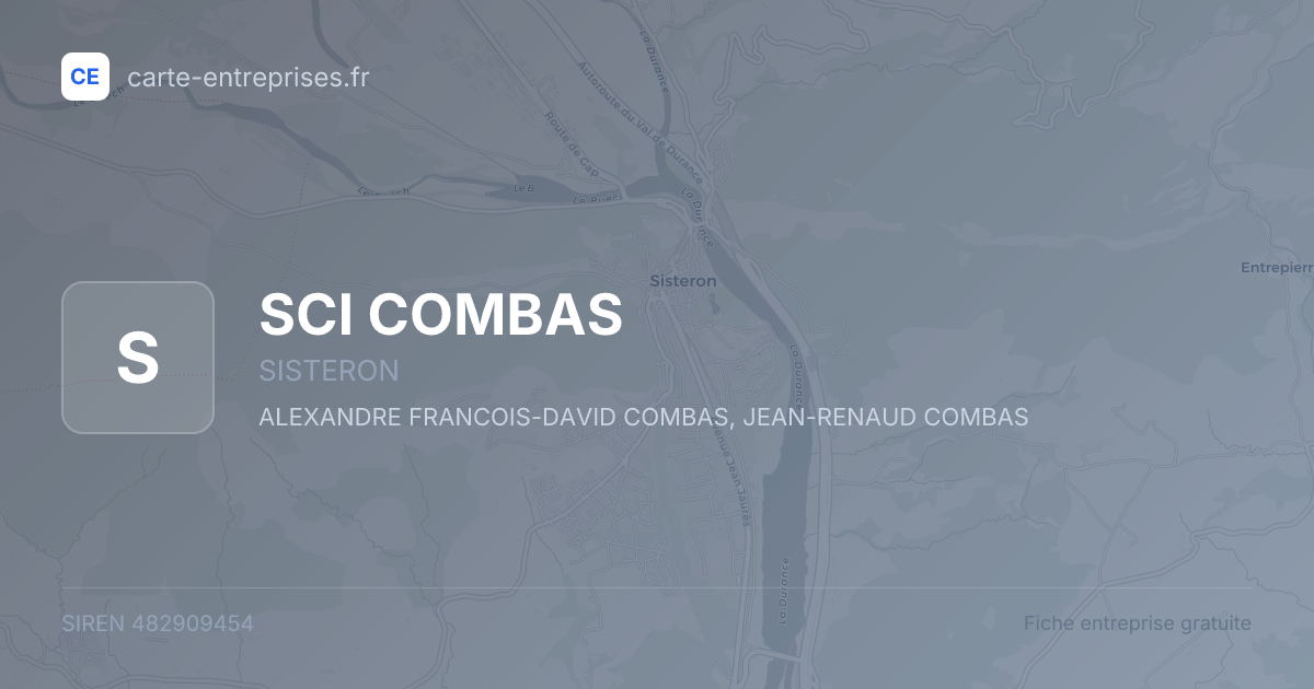 SCI COMBAS — 482909454 — fiche entreprise