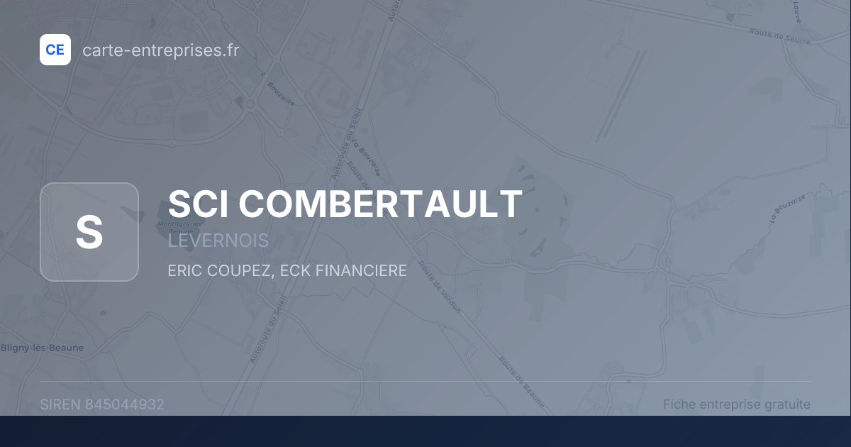 SCI COMBERTAULT — 845044932 — fiche entreprise