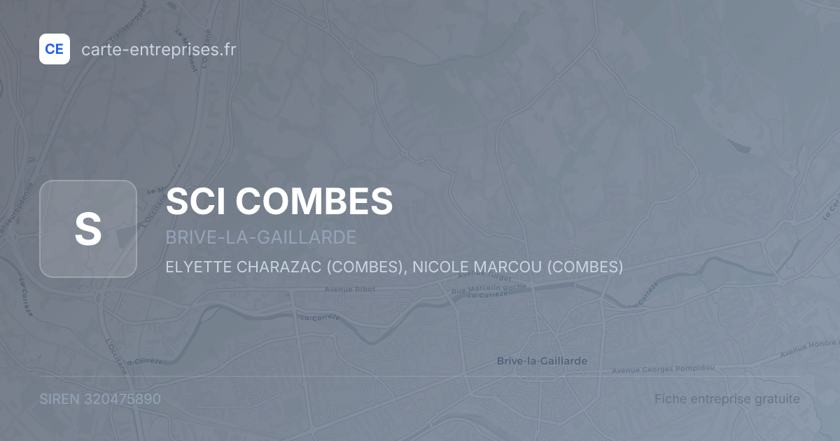 SCI COMBES — 320475890 — fiche entreprise