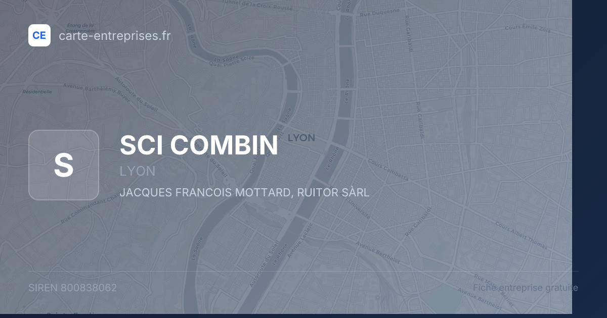 SCI COMBIN — 800838062 — fiche entreprise