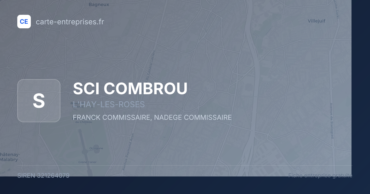 SCI COMBROU — 321264079 — fiche entreprise