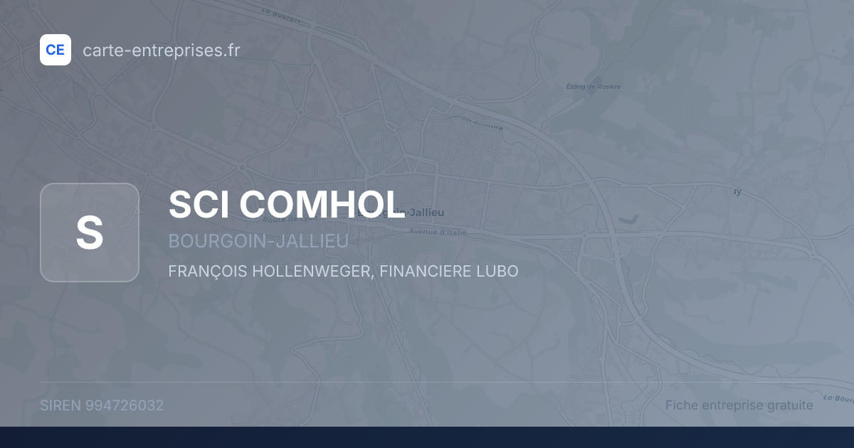 SCI COMHOL — 994726032 — fiche entreprise
