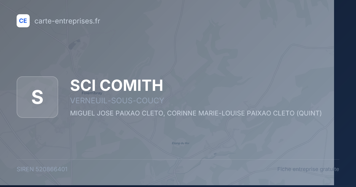 SCI COMITH — 520866401 — fiche entreprise