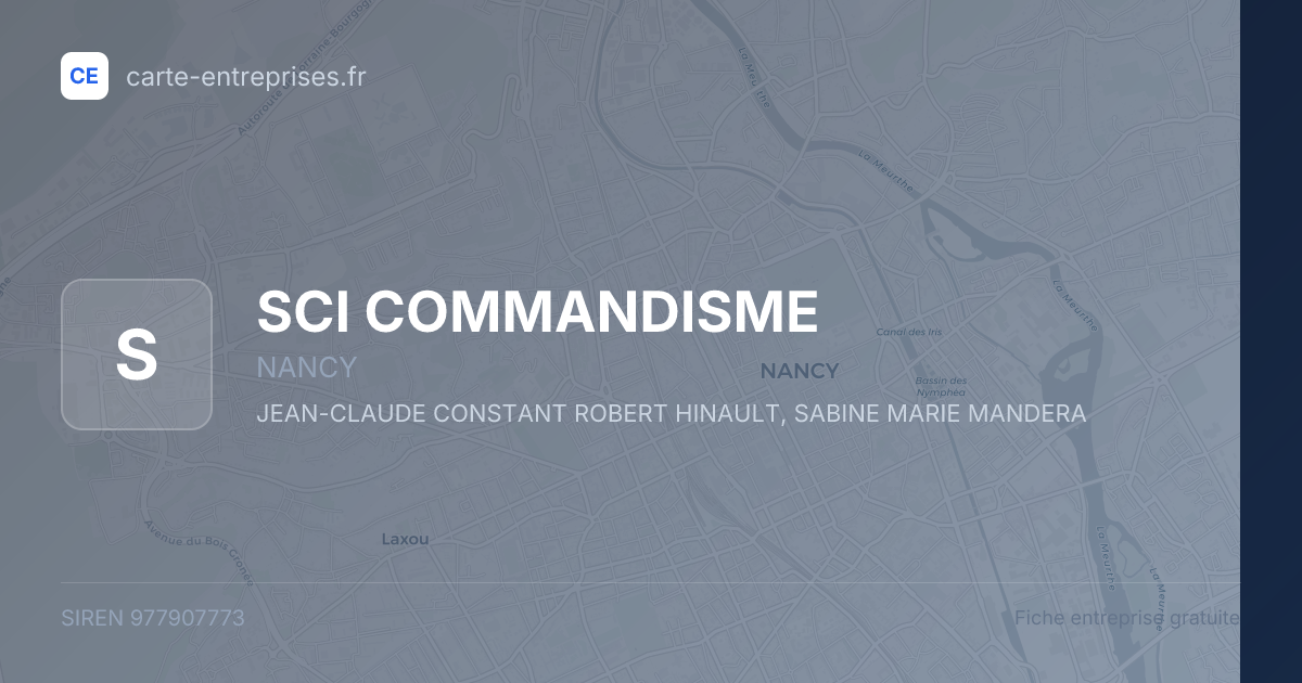 SCI COMMANDISME — 977907773 — fiche entreprise