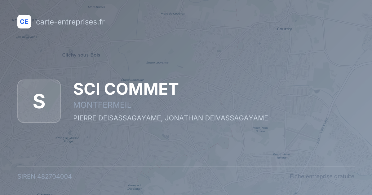 SCI COMMET — 482704004 — fiche entreprise