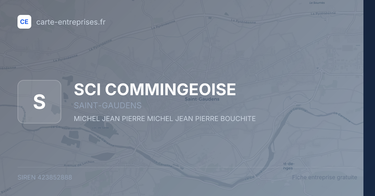 SCI COMMINGEOISE — 423852888 — fiche entreprise