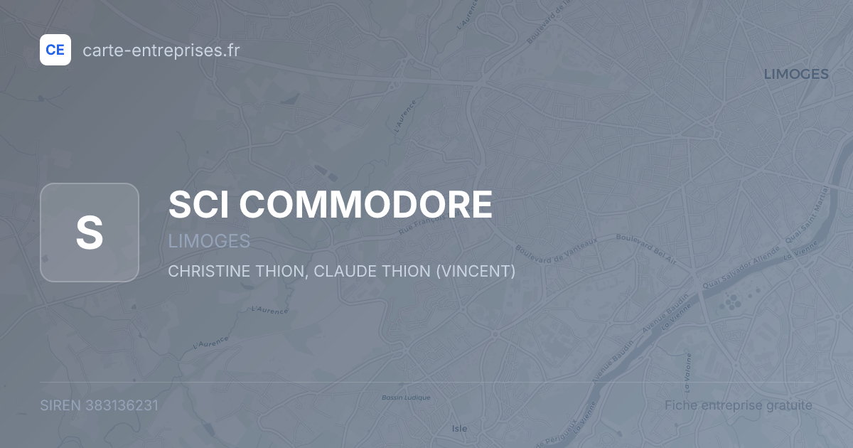 SCI COMMODORE — 383136231 — fiche entreprise