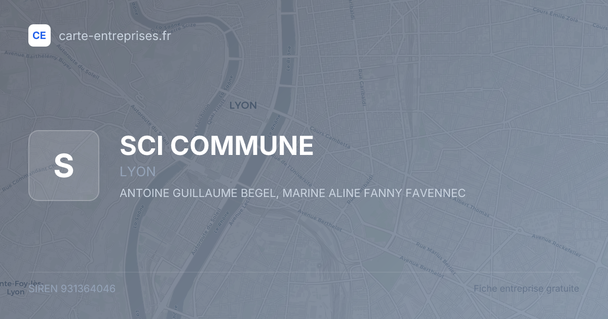 SCI  COMMUNE — 931364046 — fiche entreprise