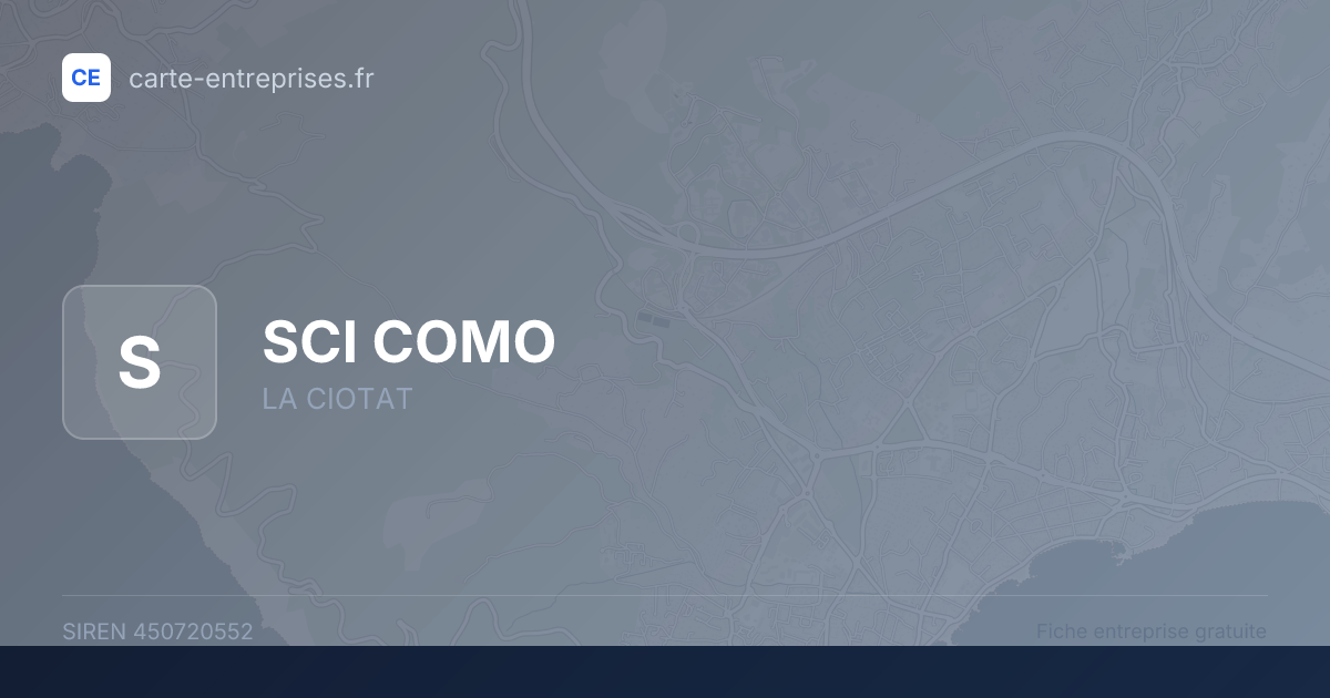 SCI COMO — 450720552 — fiche entreprise
