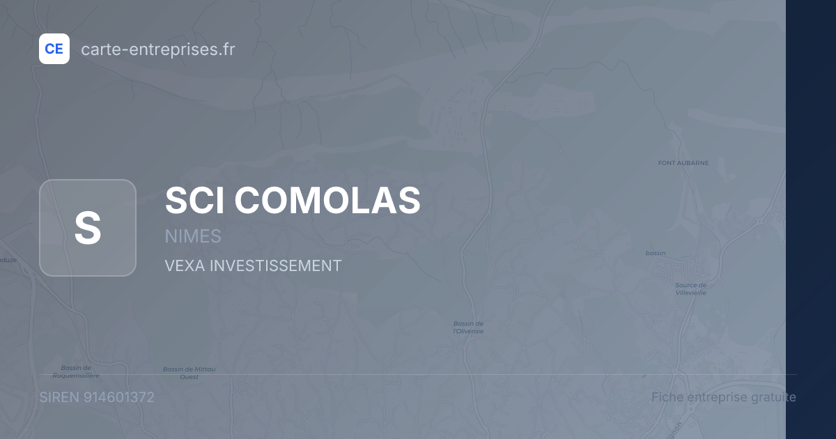 SCI COMOLAS — 914601372 — fiche entreprise