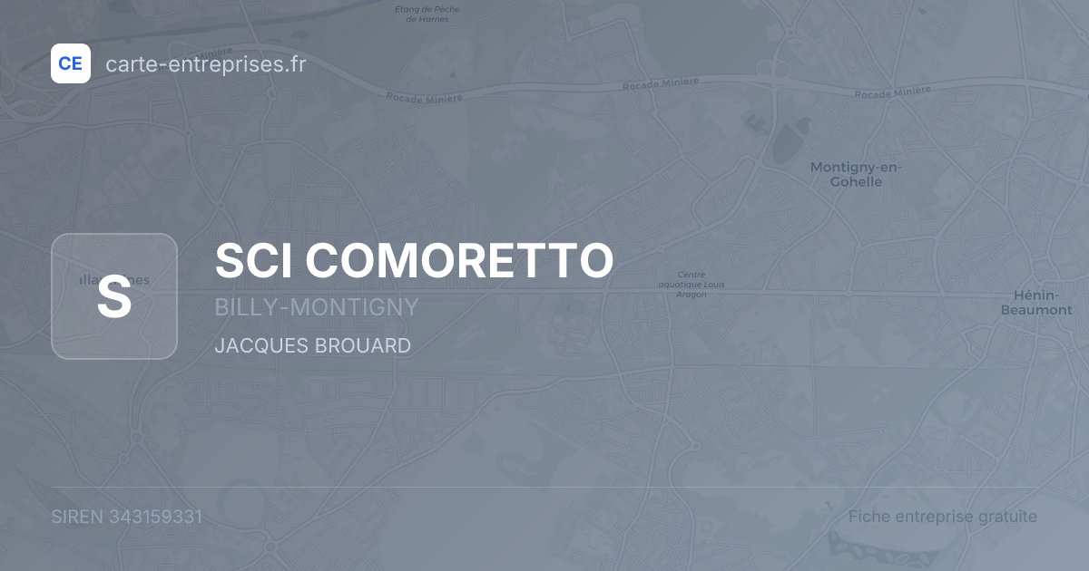 SCI COMORETTO — 343159331 — fiche entreprise