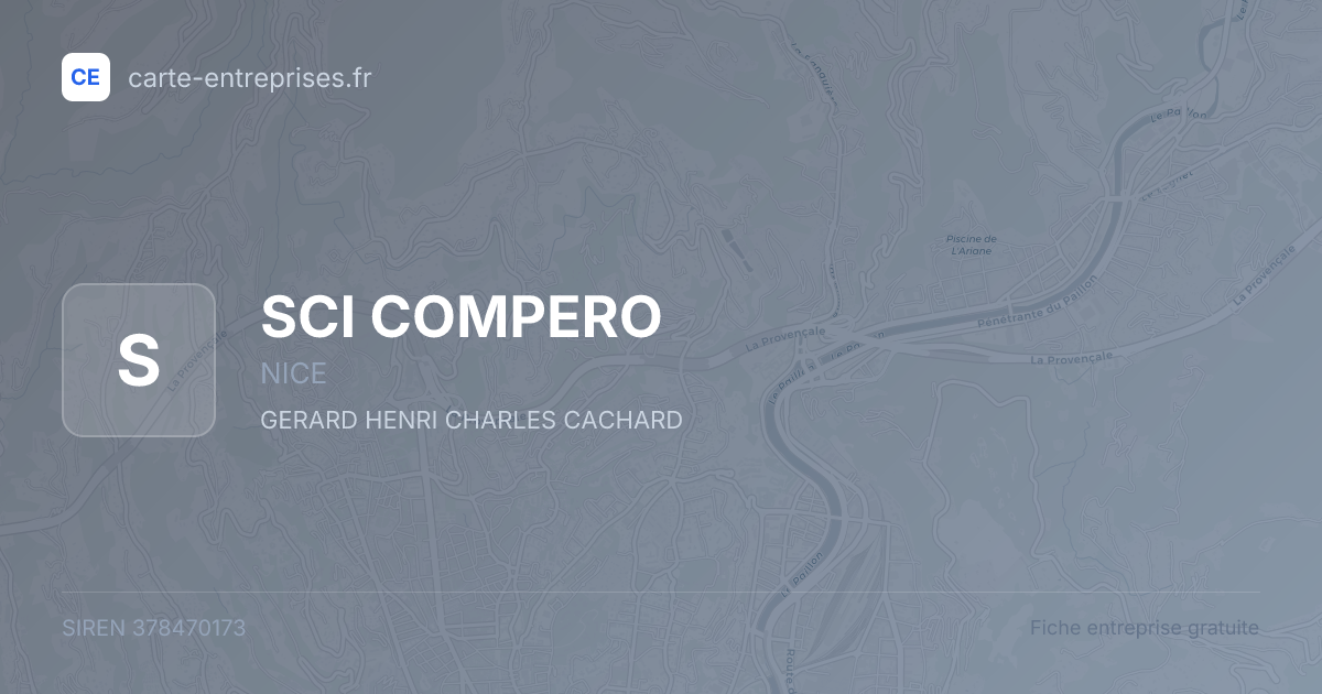 SCI COMPERO — 378470173 — fiche entreprise
