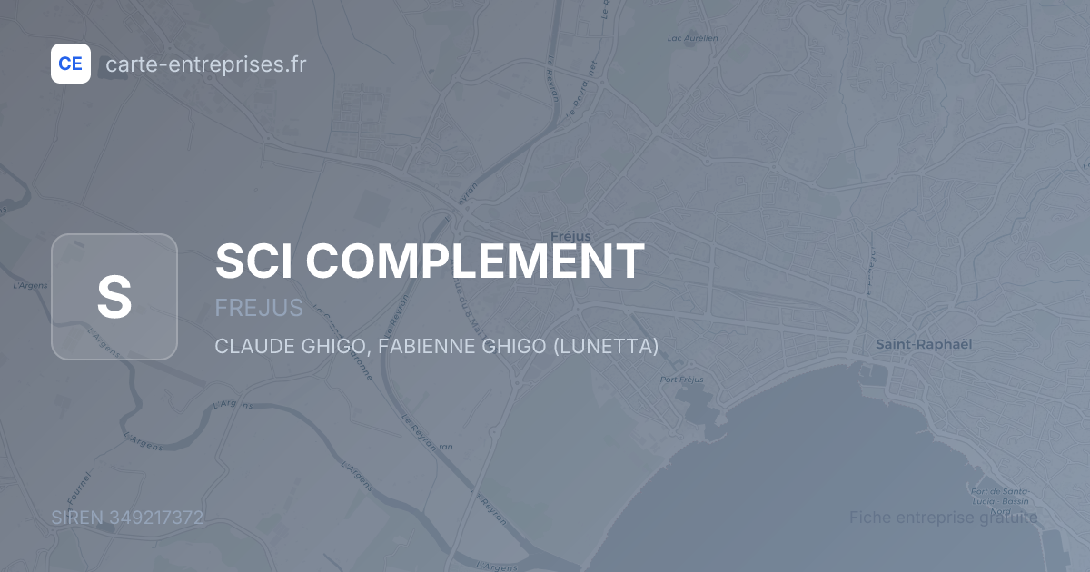 SCI COMPLEMENT — 349217372 — fiche entreprise