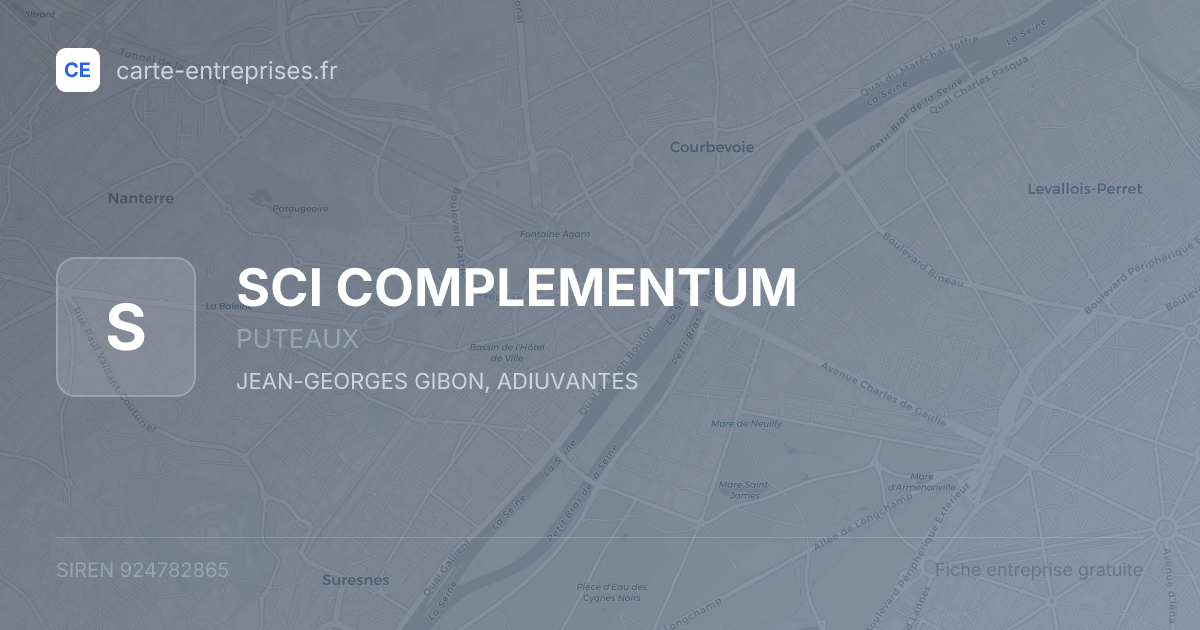 SCI COMPLEMENTUM — 924782865 — fiche entreprise