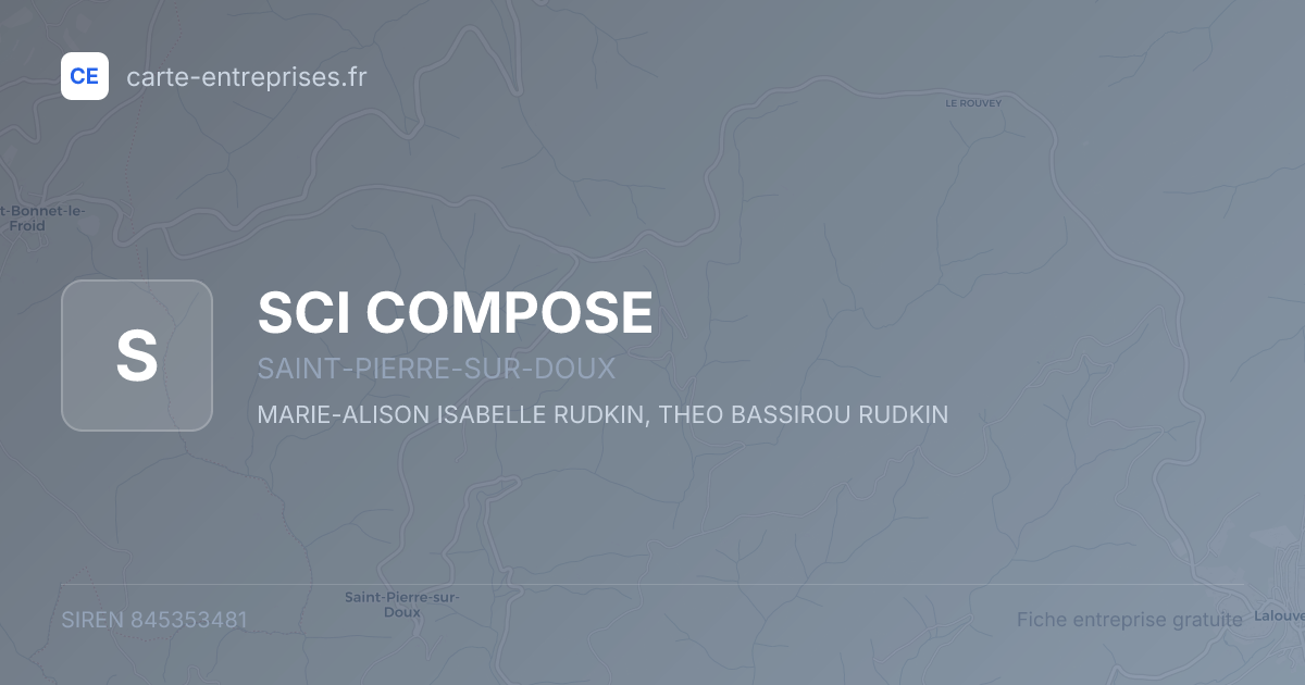 SCI COMPOSE — 845353481 — fiche entreprise