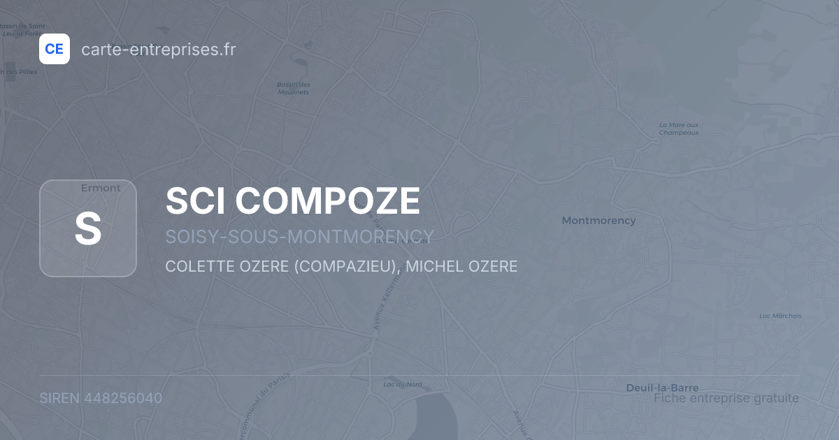 SCI COMPOZE — 448256040 — fiche entreprise